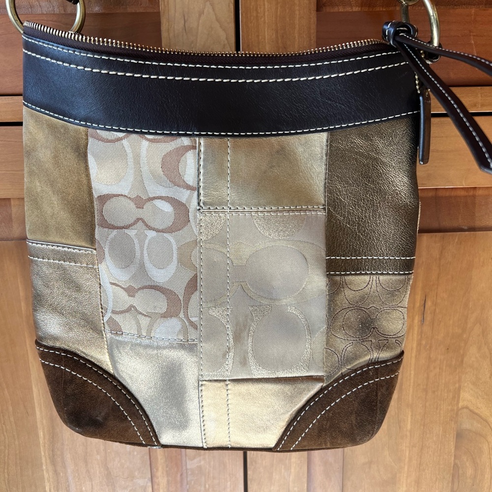 Vintage Coach Shoulder Bag- Patchwork - Picture 2 of 7